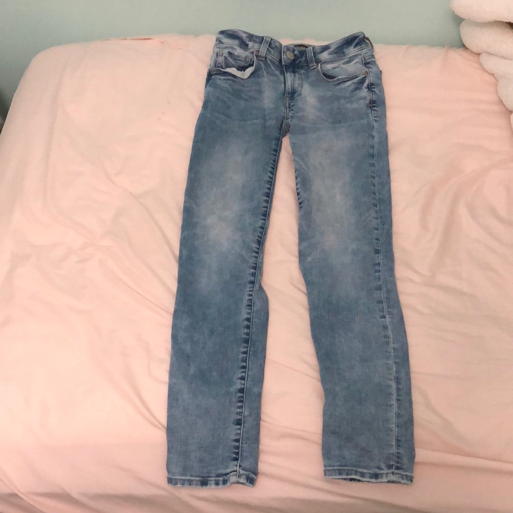 American eagle size 0 skinny “super stretch” jeans